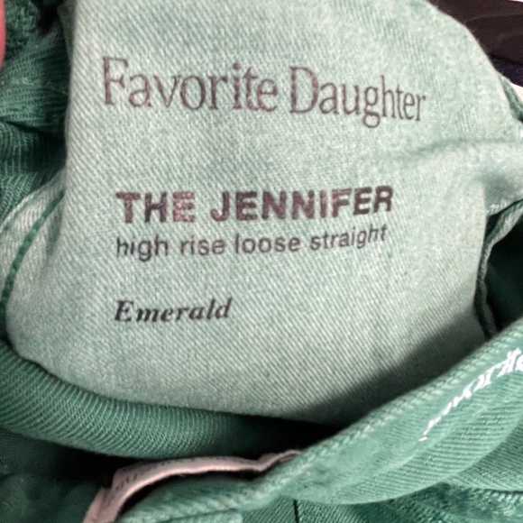 Favorite Daughter The Jennifer Super High Waist Jeans - Emerald - Size 26 - Picture 5 of 5